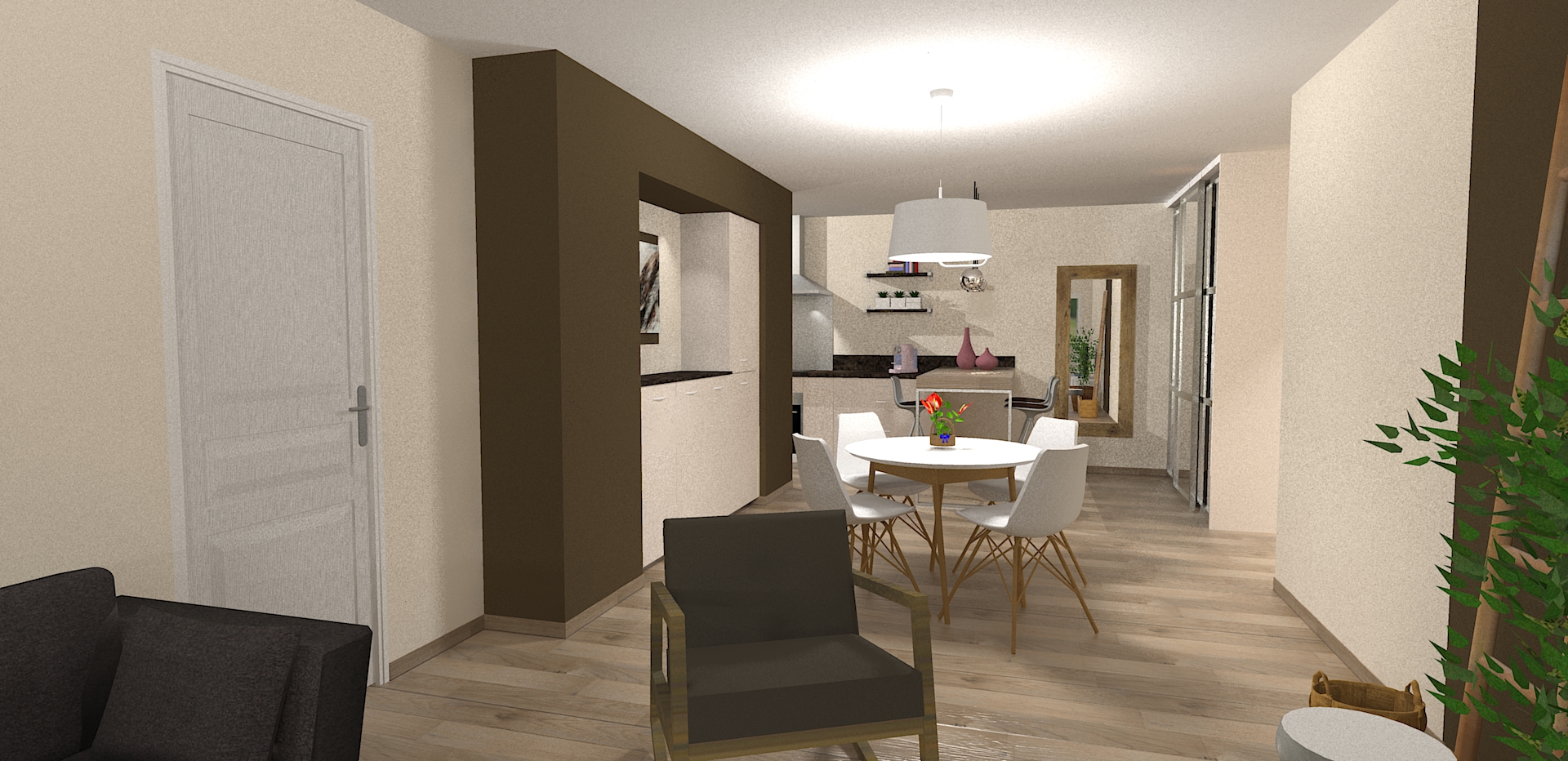 Aménagement appartement Italie, architecture interieur salon italien