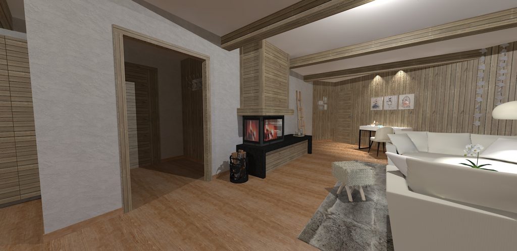 visuel Aura Interieur salon dans chalet