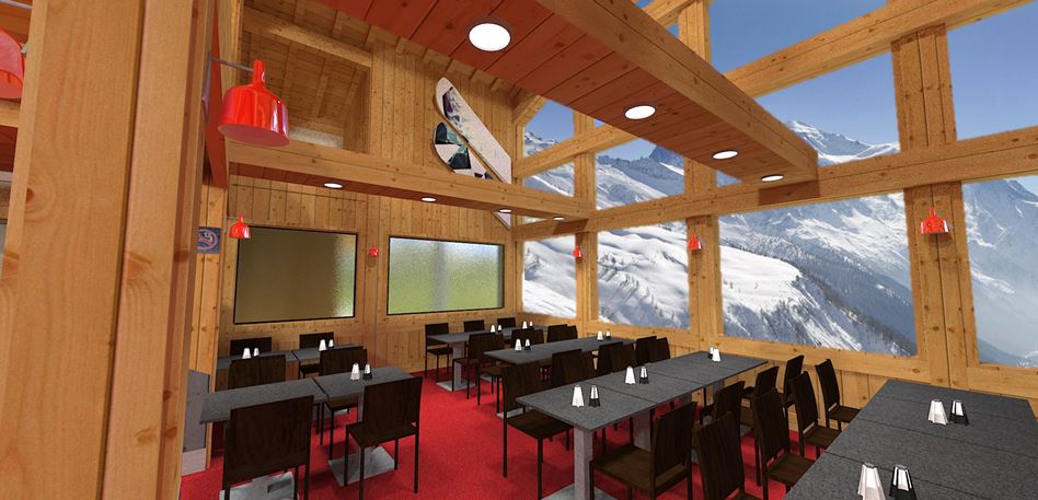 rénovation restaurant altitude Chamonix
