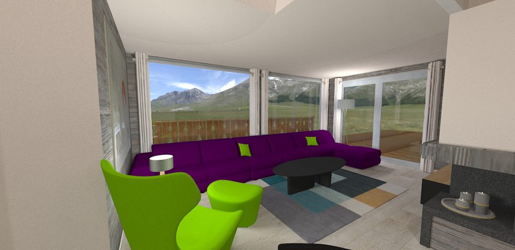Intérieur contemporain Chalet Chamonix
